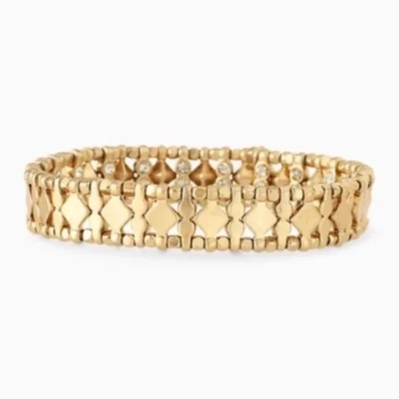 New Stella & Dot Arrison Stretch bracelet - gold - w/box - Picture 5 of 7